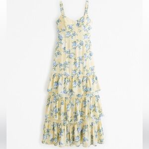 Drama ruffle tiered maxi dress